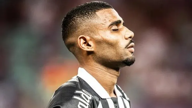 Joaquim durante partida do Santos no Campeonato Paulista de 2024. Foto: Raul Baretta/Santos FC