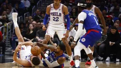 Jogo entre Sixers e Clippers no mês de janeiro, pela temporada regular da NBA (Foto: Ronald Martinez/Getty Images)