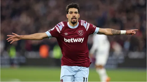 Lucas Paquetá, do West Ham, em jogo pela Premiere League - Foto: Julian Finney/Getty Images