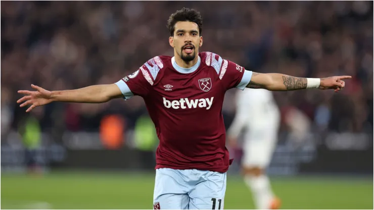 Lucas Paquetá, do West Ham, em jogo pela Premiere League - Foto: Julian Finney/Getty Images