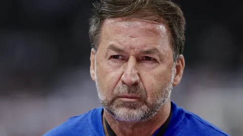 Augusto Melo, presidente do Corinthians em partida contra a Ponte Preta, pelo Campeonato Paulista, no dia 25/02/2024.