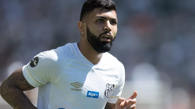 Gabigol, quando ainda atuava pelo Santos. Atualmente, ele é jogador do Flamengo.