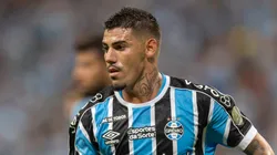 Mayk durante a partida diante do Caxias, que terminou 3 a 2 para o Grêmio. Foto: Liamara Polli/AGIF