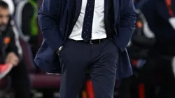 LONDON, ENGLAND - MARCH 22: Luis de la Fuente, Head Coach of Spain reacts during the international friendly match between Spain and Colombia at London Stadium on March 22, 2024 in London, England. (Photo by Justin Setterfield/Getty Images)