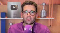 Samuel Venâncio concedendo a informação no O TEMO Sports sobre o Cruzeiro. Foto: Reprodução / Site O TEMPO Sports