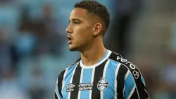 Gustavo Martins na Arena Grêmio, em partida contra o Fortaleza, válida pelo Campeonato Brasileiro, dia 14/05/2023.