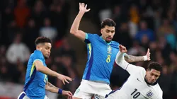 Crias do Ninho Lucas Paquetá e João Gomes ditam o ritmo da vitória da Seleção Brasileira. (Photo by Catherine Ivill/Getty Images)