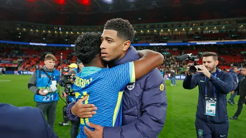 Foto: Rafael Ribeiro/ CBF - Endrick conversou com Bellingham após o amistoso