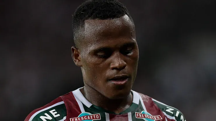 Jhon Arias no Maracanã em partida do Fluminense contra o Flamengo, pela semifinal do Campeonato Carioca, dia 09/03/2024.