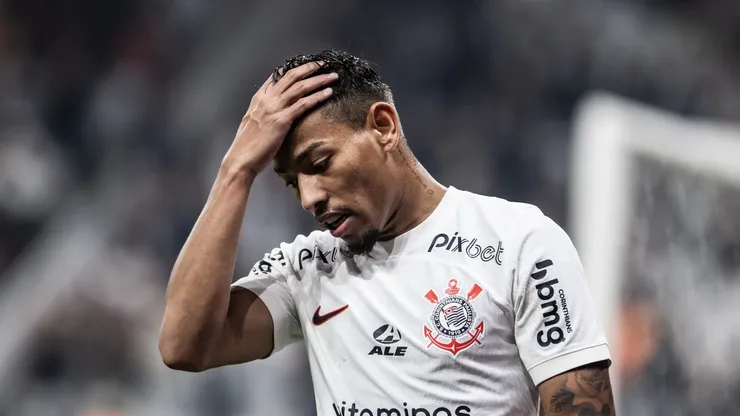 Ruan durante partida do Corinthians na Copa Sul-Americana de 2023. Foto: Abner Dourado/AGIF