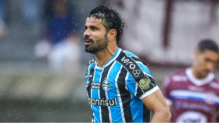 Diego Costa vem tendo um ótimo início pelo Imortal Tricolor e já marcou três gols. Foto: Lucas Uebel/Grêmio FBPA.
