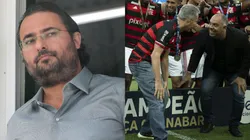 Bastidores no Flamengo são revelados sobre a possibilidade de Alexandre Mattos ser contratado. Foto Landim e Braz: Jorge Rodrigues/AGIF. Foto Alexandre Mattos: Ale Cabral/AGIF