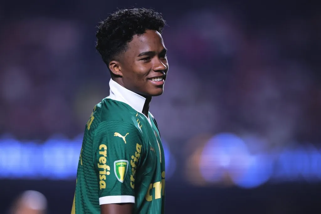 SP – SAO PAULO – 03/03/2024 – PAULISTA 2024, SAO PAULO X PALMEIRAS – Endrick jogador do Palmeiras durante partida contra o Sao Paulo no estadio Morumbi pelo campeonato Paulista 2024. Foto: Ettore Chiereguini/AGIF