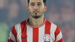 Villasanti com a camisa do Paraguai nas Eliminatórias para a Copa do Mundo de 2026. Foto: Christian Alvarenga/Getty Images