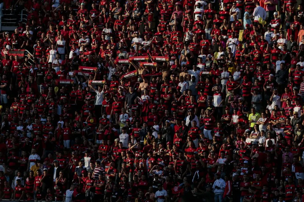 Torcida do Flamengo no Estádio do Pacaembu em 2016, em jogo contra o Santa Cruz pelo Campeonato Brasileiro. Foto: Ale Cabral/AGIF