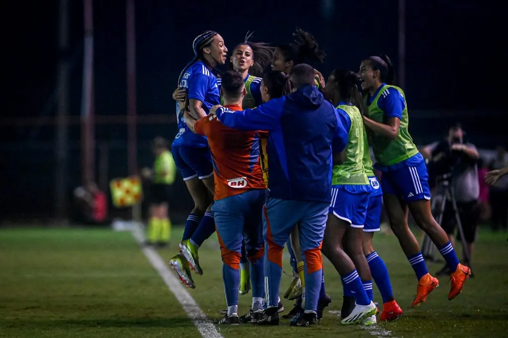 Byanca Brasil comemora gol pelo Cruzeiro. Staff Images Woman / CBF.