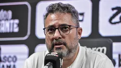 Alexandre Mattos, ex-diretor de futebol do Palmeiras, em entrevista coletiva no CT do Vasco - Foto: Thiago Ribeiro/AGIF