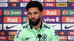 Douglas Luiz, cria Cruz-Maltina, concede entrevista coletiva na Seleção Brasileira - Foto: Rafael Ribeiro / CBF