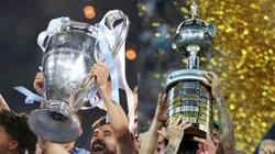 Premiações da Champions League x Libertadores. Foto: Michael Steele/Raul Sifuentes/Getty Images