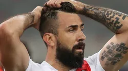 Pratto em ação nos tempos de River Plate, onde venceu a Libertadores de 2018. Foto: Rodolfo Buhrer -Pool/Getty Images.