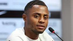 Diego Palacios em sua apresentação no Corinthians, no CT Joaquim Grava, dia 10/01/2024.