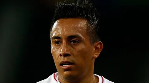Christian Cueva em partida pela Seleção Peruana contra o Brasil, no Estádio Nilton Santos, pela semifinal da Copa América de 2021, no dia 05/07. Foto: Wagner Meier/Getty Images
