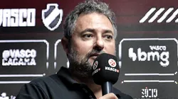 O diretor de futebol Alexandre Mattos na apresentação do atacante Clayton, em São Januário, no dia 14/03/2024.