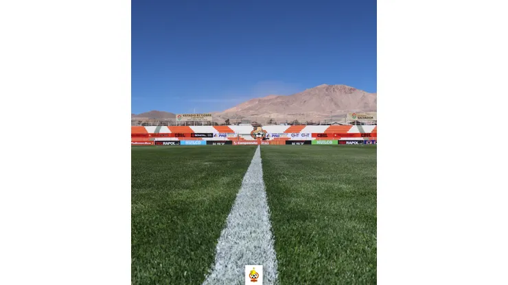 Estádio El Cobre, do Cobresal, no deserto do Atacama, adversário do São Paulo na Libertadores. Foto: Redes sociais / Club Desportes Cobreloa Oficial.