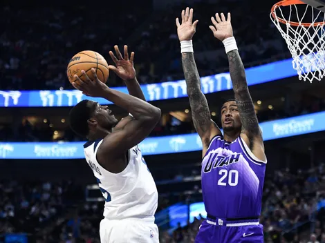 Enterrada dantesca de Edwards contra o Jazz termina em lesão na NBA