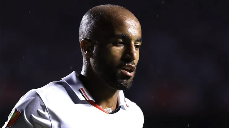 Lucas Moura abordou projeção do Tricolor para temporada após eliminação do Paulistão - Foto: Marcello Zambrana/AGIF