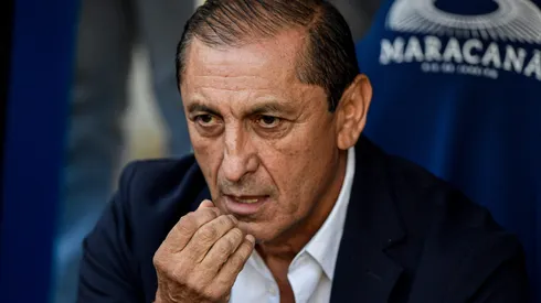 Ramón Diaz no Maracanã, em jogo contra o Nova Iguaçu pela semifinal. Foto: Thiago Ribeiro/AGIF