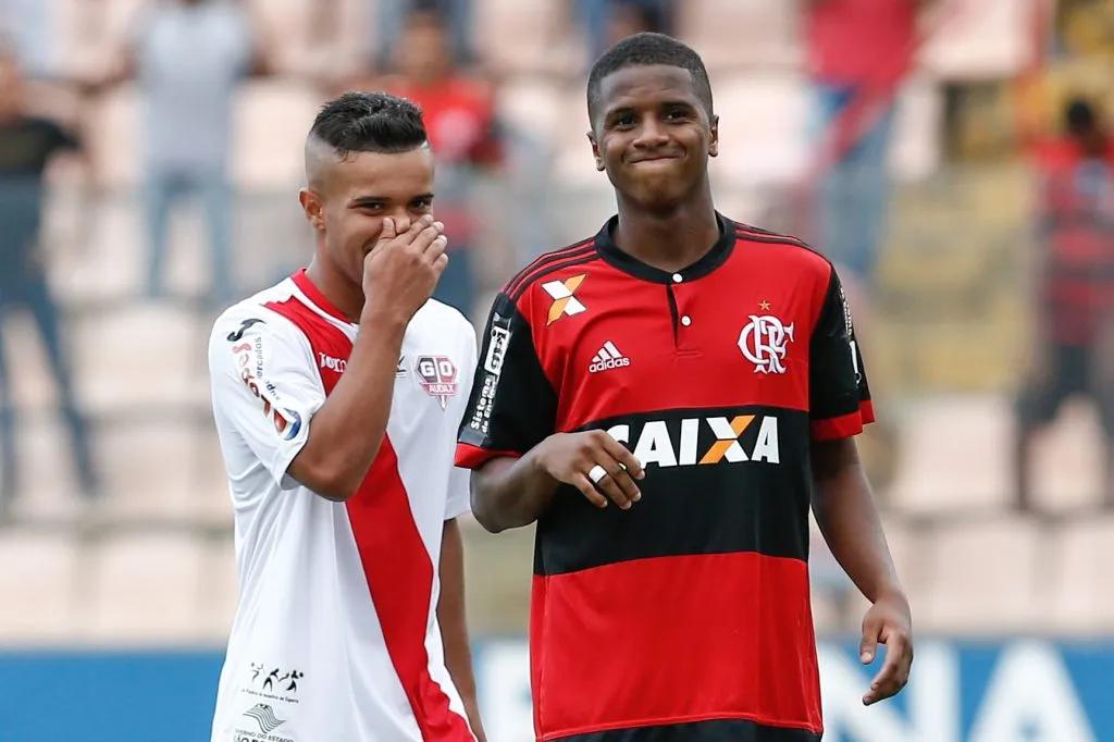O jovem atacante em campo pela Copa São Paulo de 2018.Foto: Marcello Zambrana/AGIF