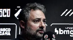 Alexandre Mattos fala aos jornalistas durante apresentacao oficial de Clayton