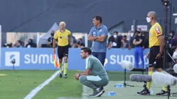 Abel Ferreira e Carille se enfrentando durante Campeonato Brasileiro de 2021. Foto: Fernanda Luz/AGIF