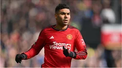 Casemiro em jogo pelo Manchester United - Foto: Michael Regan/Getty Images