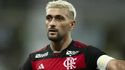 Arrascaeta em partida do Flamengo, no Maracanã, contra o Boavista, pelo Campeonato Carioca, no dia 20/02/2024.
