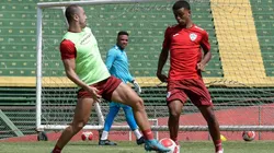 Portuguesa treinando no Canindé antes do confronto contra o Santos nas quartas de final do Campeonato Paulista. Foto: redes sociais / Portuguesa