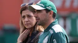 Leila Pereira e Abel Ferreira trabalham por mais um reforço no Palmeiras após o Paulistão, em abril - Foto: Cesar Greco/Palmeiras