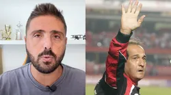 Jorge Nicola informa que o Muricy Ramalho mantém conversas com Alex Sandro. Foto Nicola: Canal YouTube. Foto Muricy: Moises Nascimento/AGIF