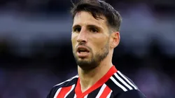 Calleri, do São Paulo, em confronto contra a LDU. Camisa 9 foi eleito o mais chato do Brasil