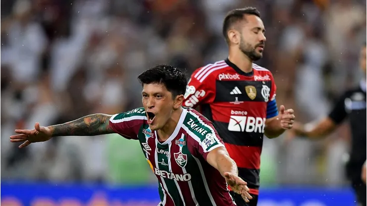 Germán Cano resolveu final do ano passado para o Fluminense. Foto: Thiago Ribeiro/AGIF