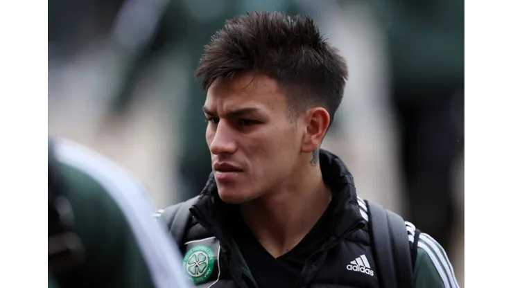 GLASGOW, SCOTLAND - JANUARY 21: Alexandro Bernabei of Celtic arrives at the stadium prior to the Scottish Cup Fourth Round match between Celtic and Greenock Morton at Celtic Park Stadium on January 21, 2023 in Glasgow, Scotland. (Photo by Ian MacNicol/Getty Images)