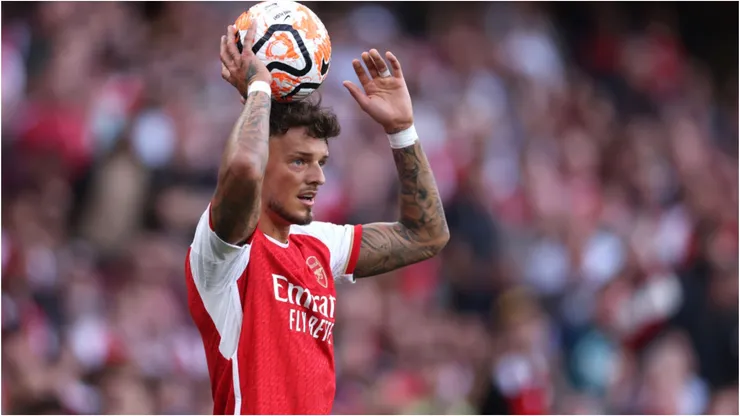 Ben White não foi convocado pela Inglaterra na última temporada. Alex Pantling/Getty Images.