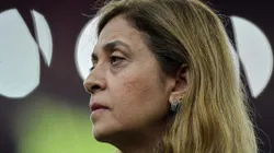 Leila Pereira, presidente do Palmeiras em jogo contra o Flamengo, no Maracanã, no Campeonato Brasileiro de 2023, no dia 08/11.