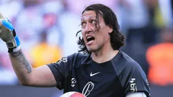Cássio em partida do Corinthians, na Neo Química Arena, contra o Santo André, pelo Campeonato Paulista, no dia 02/03/2024.