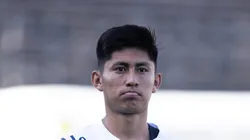 Miguelito durante partida contra o Botafogo no estadio Vila Belmiro pelo campeonato Brasileiro A 2023.