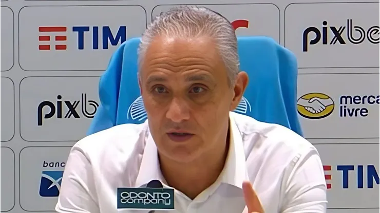 Tite, técnico do Flamengo vê defensor pronto para ser liberado Foto: Reprodução/SporTV