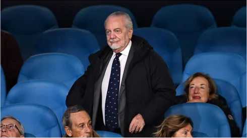 De Laurentiis não se pronunciou sobre o assunto. Francesco Pecoraro/Getty Images.