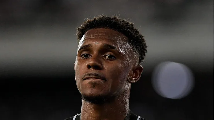Jeffinho durante partida contra o Portuguesa Rio no estadio Engenhao pelo campeonato Carioca 2024.
