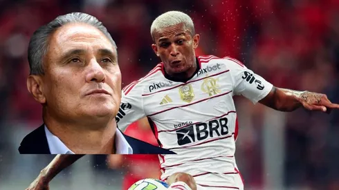 Tite toma decisão sobre Wesley Fotos: Heuler Andrey/Getty Images e Laurence Griffiths/Getty Images